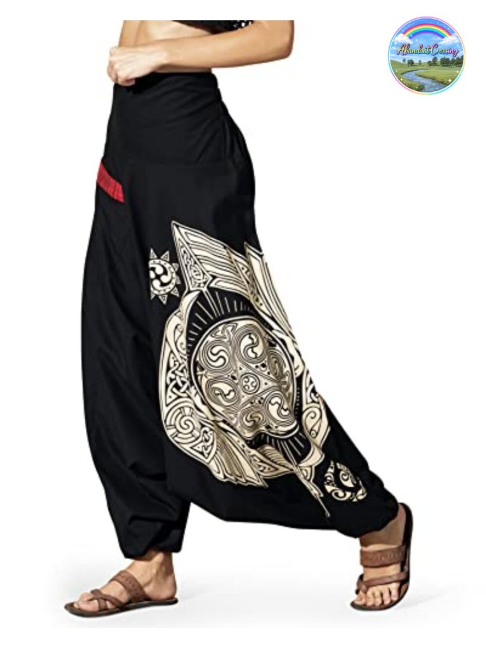 Women's Cotton Harem Pants Boho Hippie Palazzo Yoga Dance Wide Leg